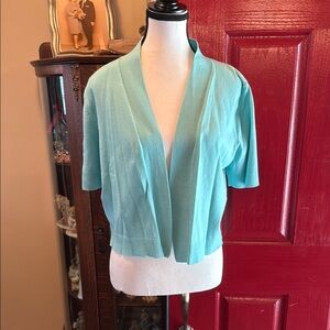 Roz & Ali Blue Lightweight Knit Cardigan